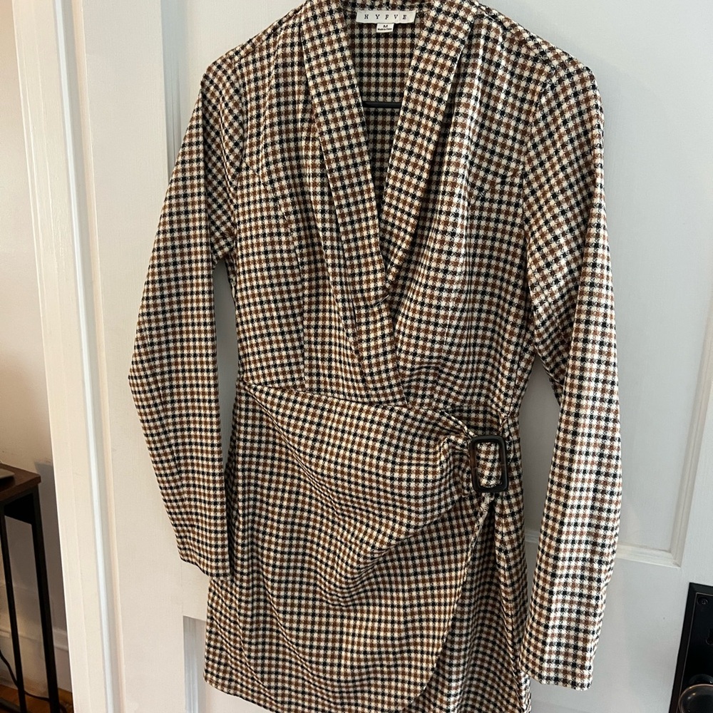 HYFVE Plaid Blazer Dress